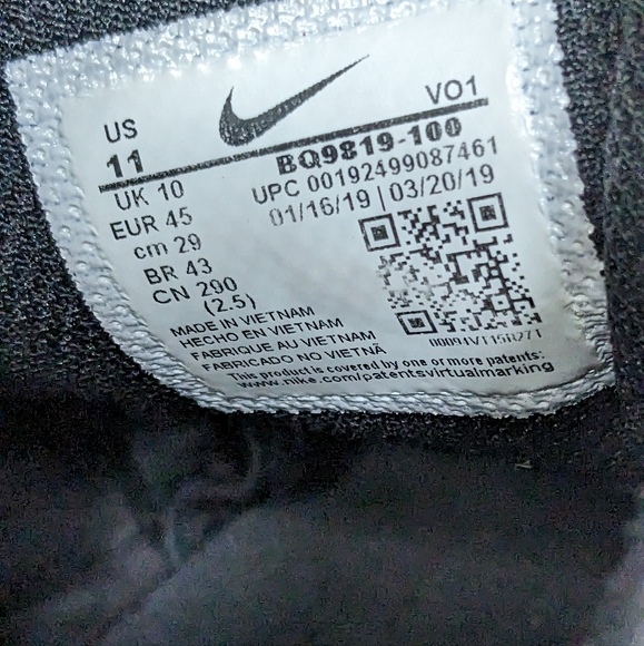 Nike LeBron Witness III PRM Akron 330 black white basketball shoes EUC Men's 11 - Picture 8 of 8